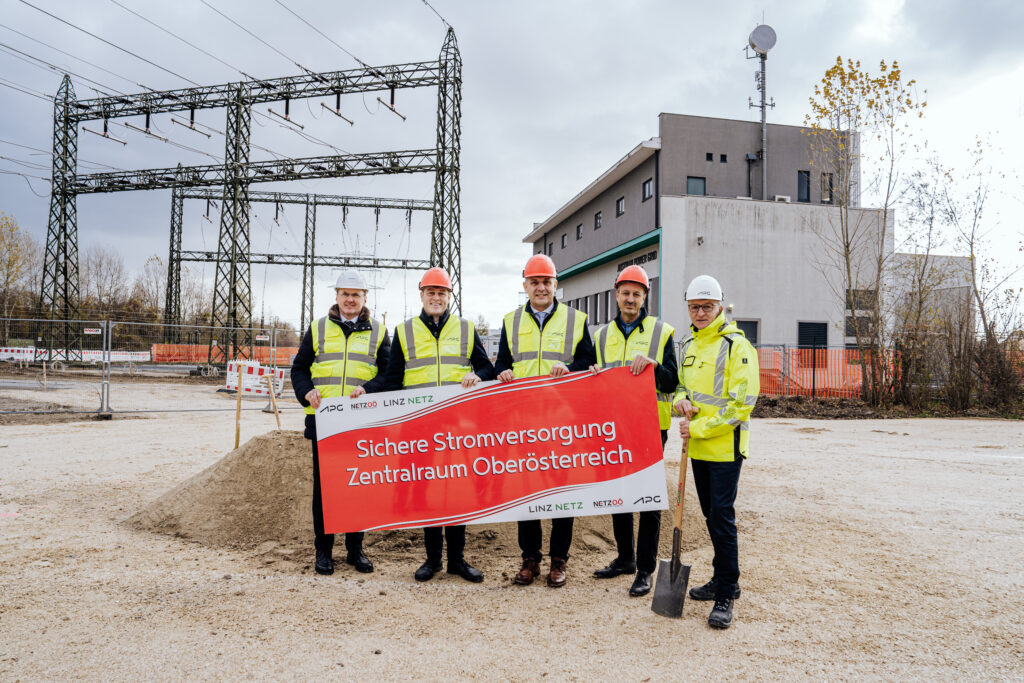 Spatenstich für das Projekt "Sichere Stromversorgung Zentralraum OÖ".