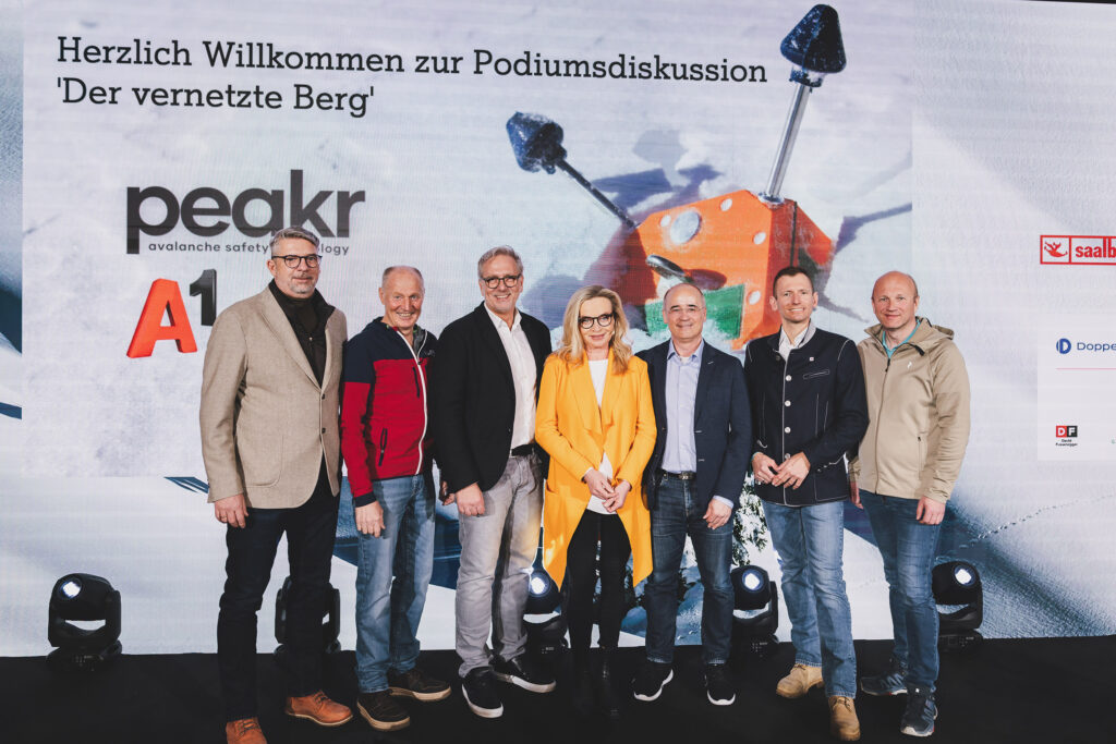 Produktpräsentation von A1, Hoffmann Consult und Bladescape im Rahmen der Ski WM in Saalbach.